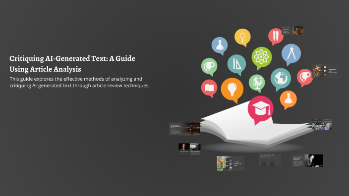 Critiquing AI-Generated Text: A Guide Using Article Analysis by Sandra ...