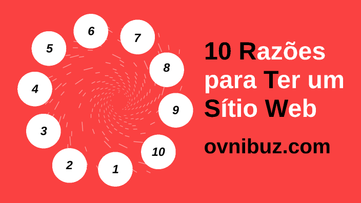 10 Razoes 10 razões para ter um site by ANDRÉ SANTOS on Prezi