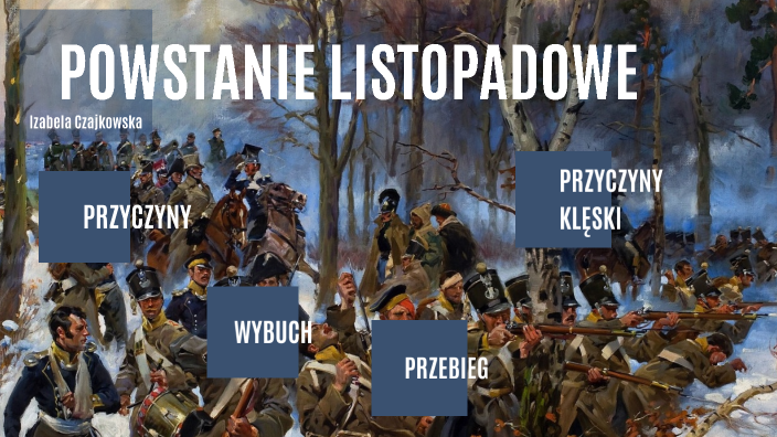 Powstanie listopadowe by iza czajkowska