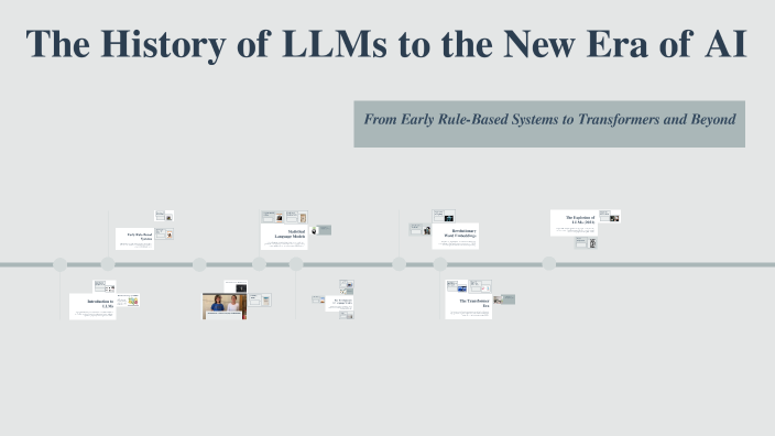 The History of LLMs to the New Era of AI by Sharvari Deshpande on Prezi