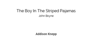 the boy in the striped pajamas book report summary