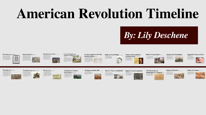 American Revolution Timeline by lily deschene on Prezi