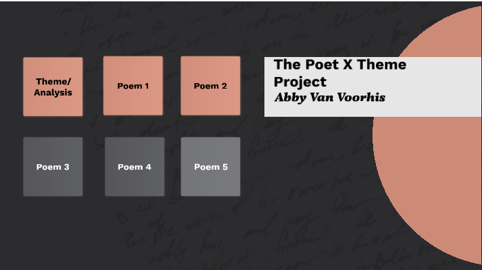 the poet x theme essay