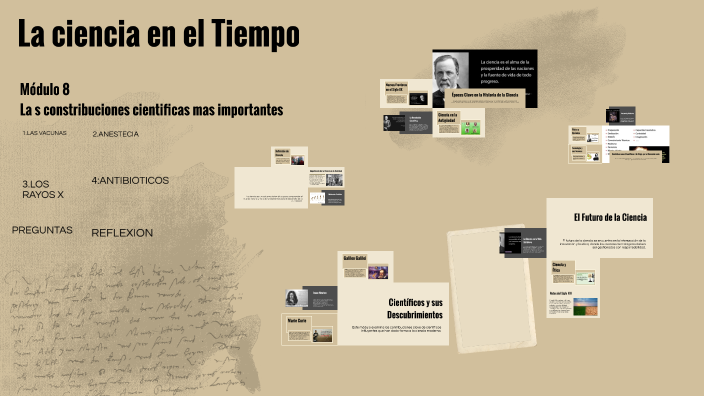 La ciencia en el Tiempo by Jaqueliin Perez on Prezi