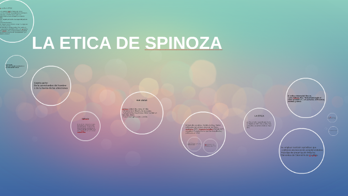 LA ETICA DE SPINOZA by daniela betancur diaz on Prezi