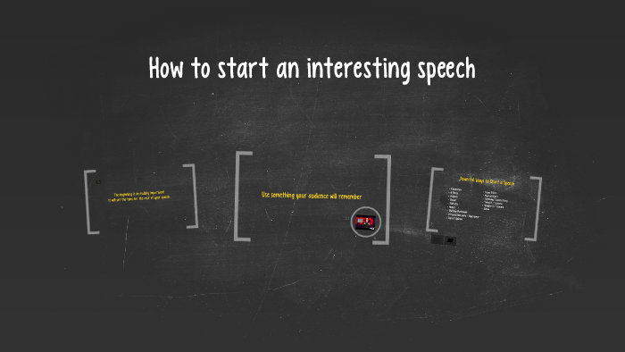 Speech Starters by Erin McNary on Prezi