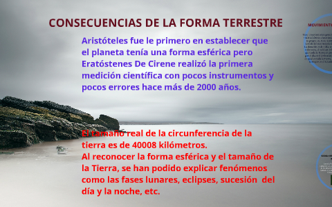 Consecuencias De La Forma Terrestre By Arturo Velasco On Prezi