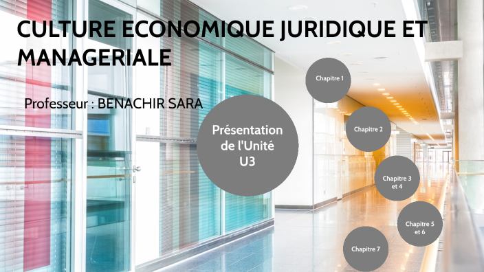 CULTURE ECONOMIQUE JURIDIQUE ET MANAGERIALE by Sara Benachir on Prezi