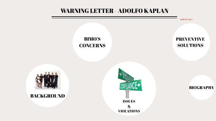 Warning Letter - KAPLAN by Nada Meziane on Prezi
