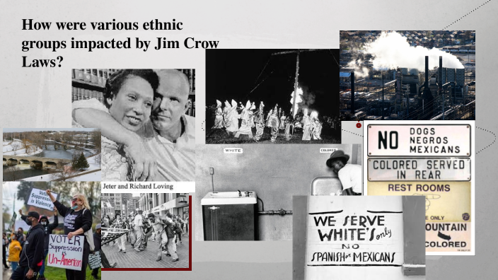 How were various ethnic groups impacted by Jim Crow Laws? by tsige