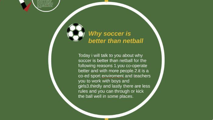 Why soccer is better than netball by Lily Dewberry on Prezi