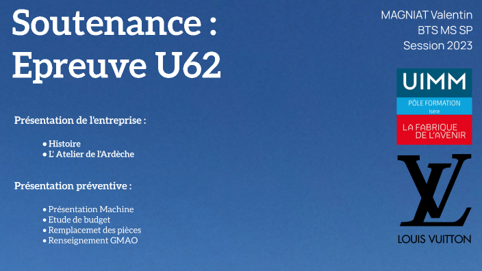 Modele Dossier Bts Ag Epreuve U62 Page De Garde Présentation Epreuve U62 by Valentin MAGNIAT on Prezi