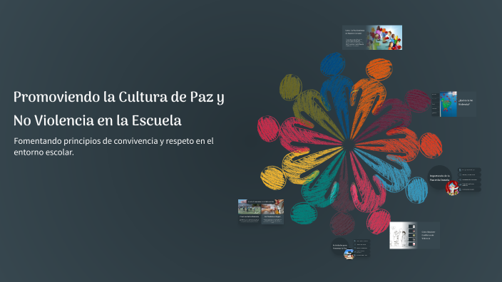 Promoviendo la Cultura de Paz y No Violencia en la Escuela by jesus ...