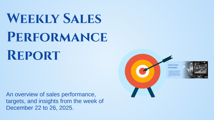 Weekly Sales Performance Report by solomon negussie on Prezi