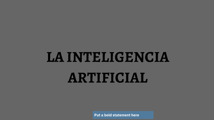 La Inteligencia Artificial By Lucia On Prezi