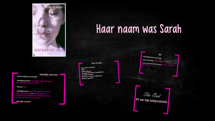 Haar naam was Sarah by Chloé Henzen on Prezi