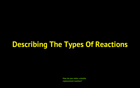 Describing Types Of Reactions by Brieanna Johnson on Prezi