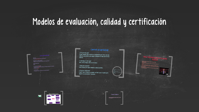 Modelos de evaluación, calidad y certificación by nicole rendon on Prezi