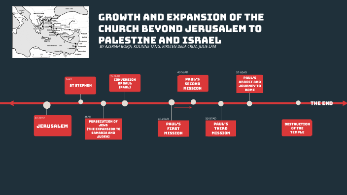 EXPANSION AND GROWTH OF THE CHURCH BEYOND JERUSALEM TO PALESTINE AND ...