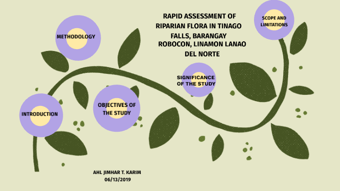 RAPID ASSESSMENT OF RIPARIAN FLORA IN TINAGO FALLS, BARANGAY ROBOCON ...