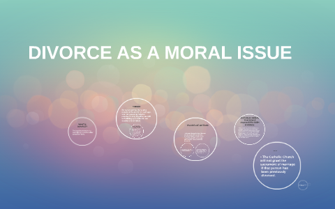 divorce moral issue essay