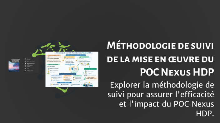 Pascal Poc Méthodologie de suivi de la mise en œuvre du POC Nexus HDP by Tsivahiny ...