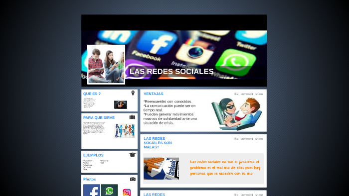 LAS REDES SOCIALES by mariana gutierrez on Prezi