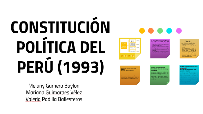 CONSTITUCIÓN POLÍTICA DEL PERÚ (1993) By Mariana Guimaraes On Prezi