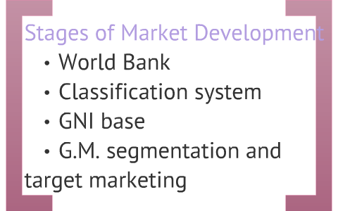 stages development market