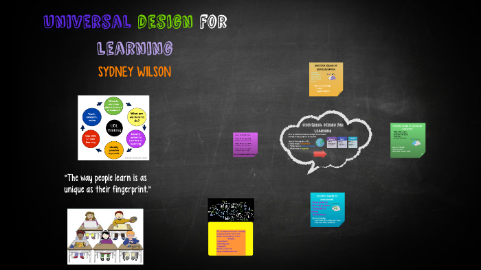 Universal design for learning by Sydney Wilson on Prezi