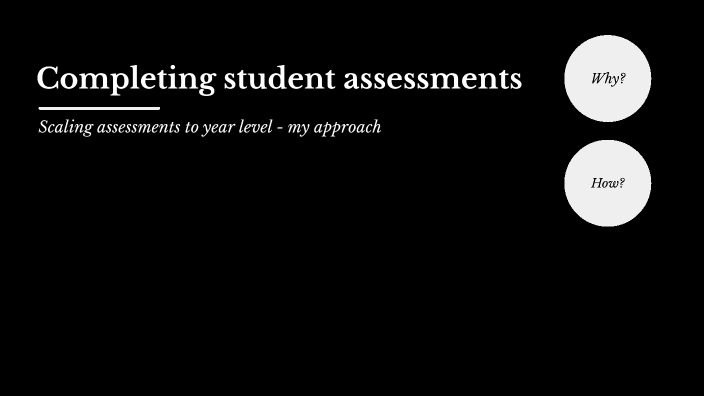 Completing Student Assessments by ANNE GONZALVES on Prezi