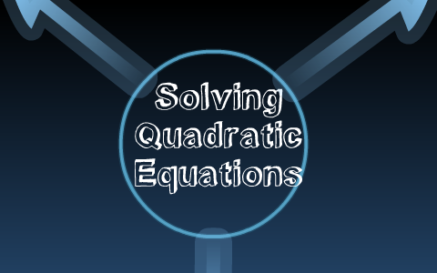 Solving Quadratic Equations by Zac Huber