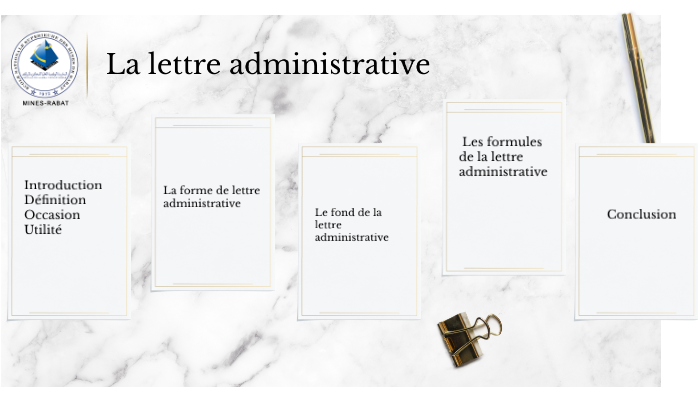 Les caractéristiques de la lettre administrative 