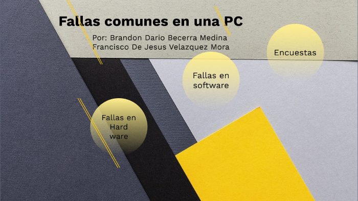 Fallas Comunes En La Pc By Brandon Becerra On Prezi