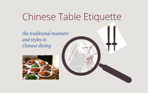 table manners in chinese culture