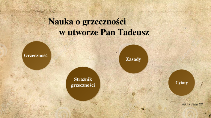 Nauka O Grzeczności Pan Tadeusz