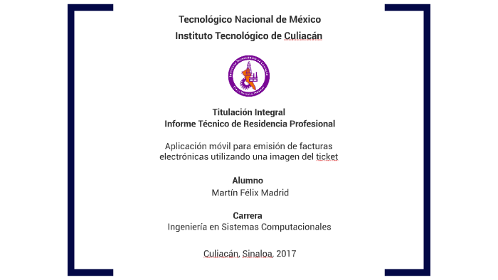 Titulación Integral - Informe Técnico de Residencia Profesional by