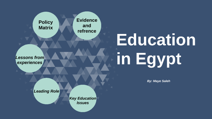 essay about education problems in egypt