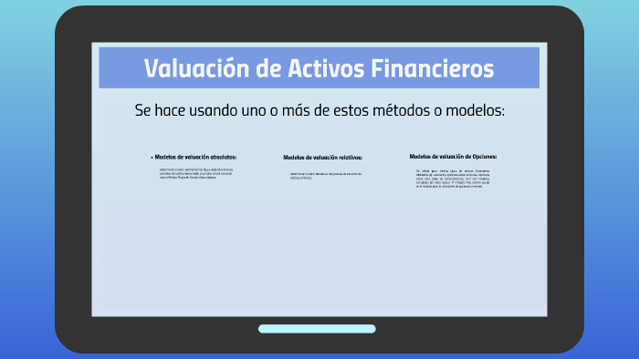 Valuación de Activos Financieros by Itzi Garfias Sánchez on Prezi Next