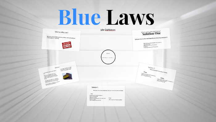 Blue Laws By Jake Dahlstrom