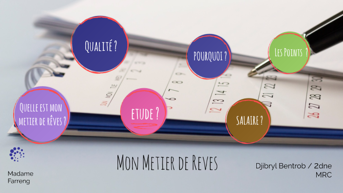 Mon métier de réves by Djibryl Bentrob on Prezi