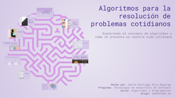 Algoritmos y su aplicación en la vida cotidiana by David Universidad on ...
