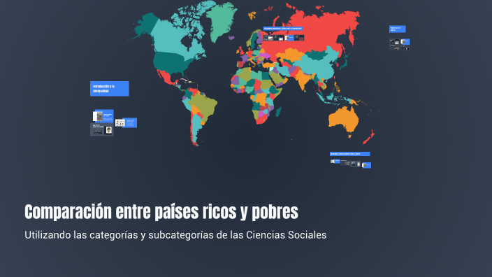 Comparación entre países ricos y pobres by Luis Gustavo De La O ...