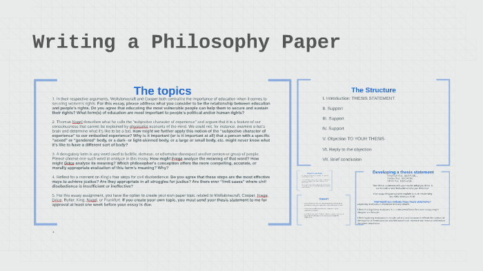 Sample philosophy paper prezi picture