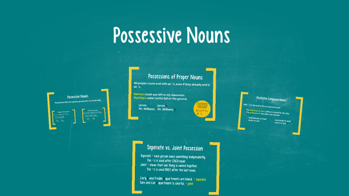 Possessive Nouns by Mia Diaz on Prezi