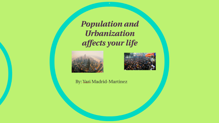 Population and Urbanization affects your life by Yari Madrid Martinez ...