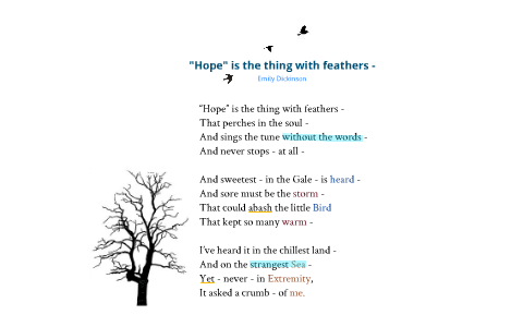 Hope Is The Thing With Feathers Analysis