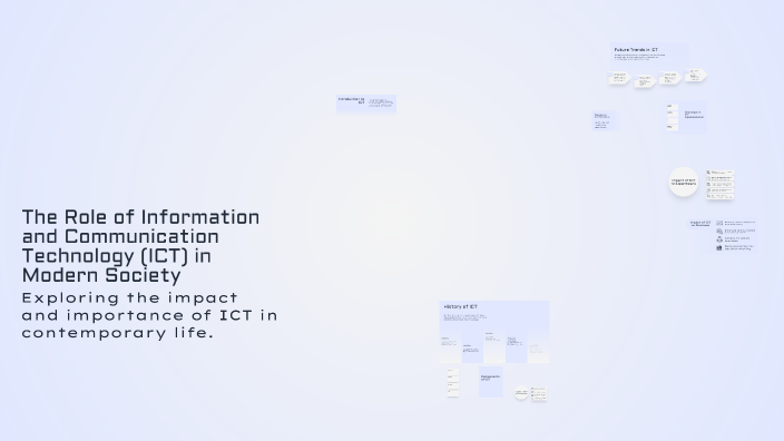 The Role of Information and Communication Technology (ICT) in Modern ...