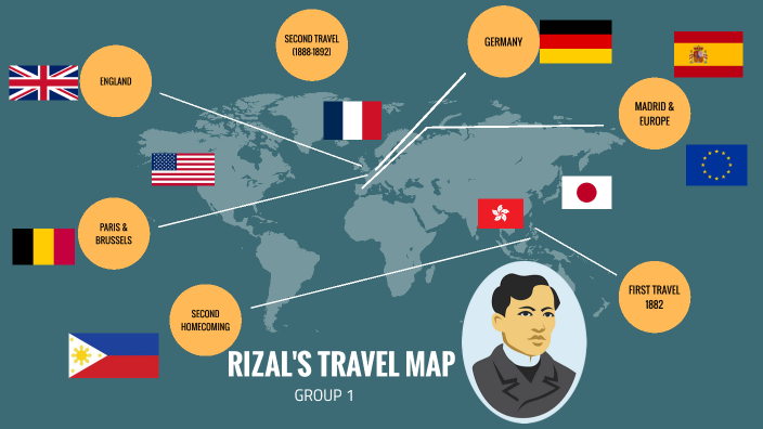 journey jose rizal travel map