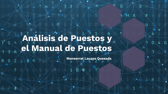 Tema 3: Análisis de puestos y Manual de Puestos by Monserrat Lacayo Quesada